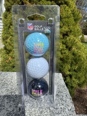NFL Super Bowl LX Golf Balls Trio - Blue, White, Black